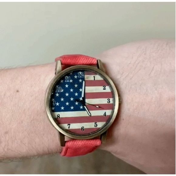 NEW American Flag Watch wristwatch NIP New in Package Makes a Great Gift! - Picture 4 of 6
